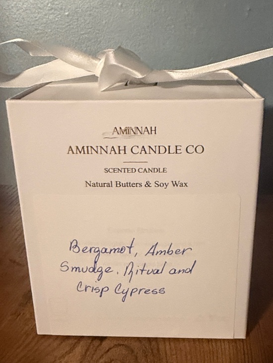 Aminnah Other - Aminnah Candle Co Bergamot, Amber Smudge, Ritual & Crisp Cypress Scented Candle